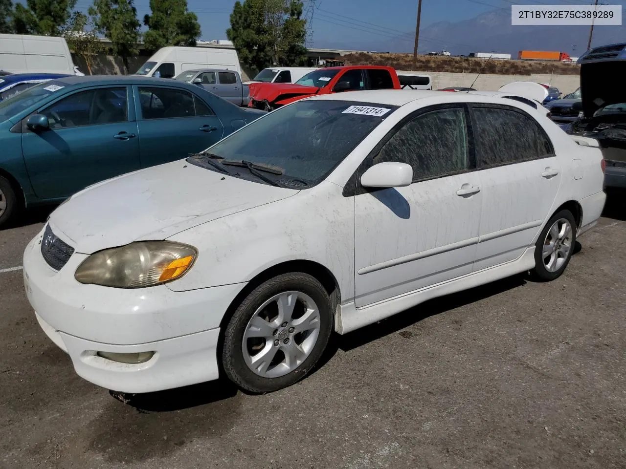 2005 Toyota Corolla Xrs VIN: 2T1BY32E75C389289 Lot: 71941314