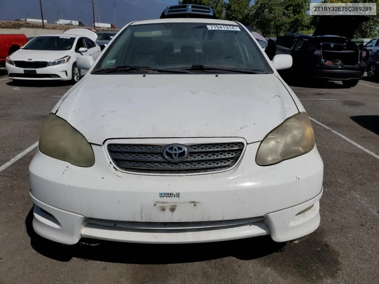 2005 Toyota Corolla Xrs VIN: 2T1BY32E75C389289 Lot: 71941314