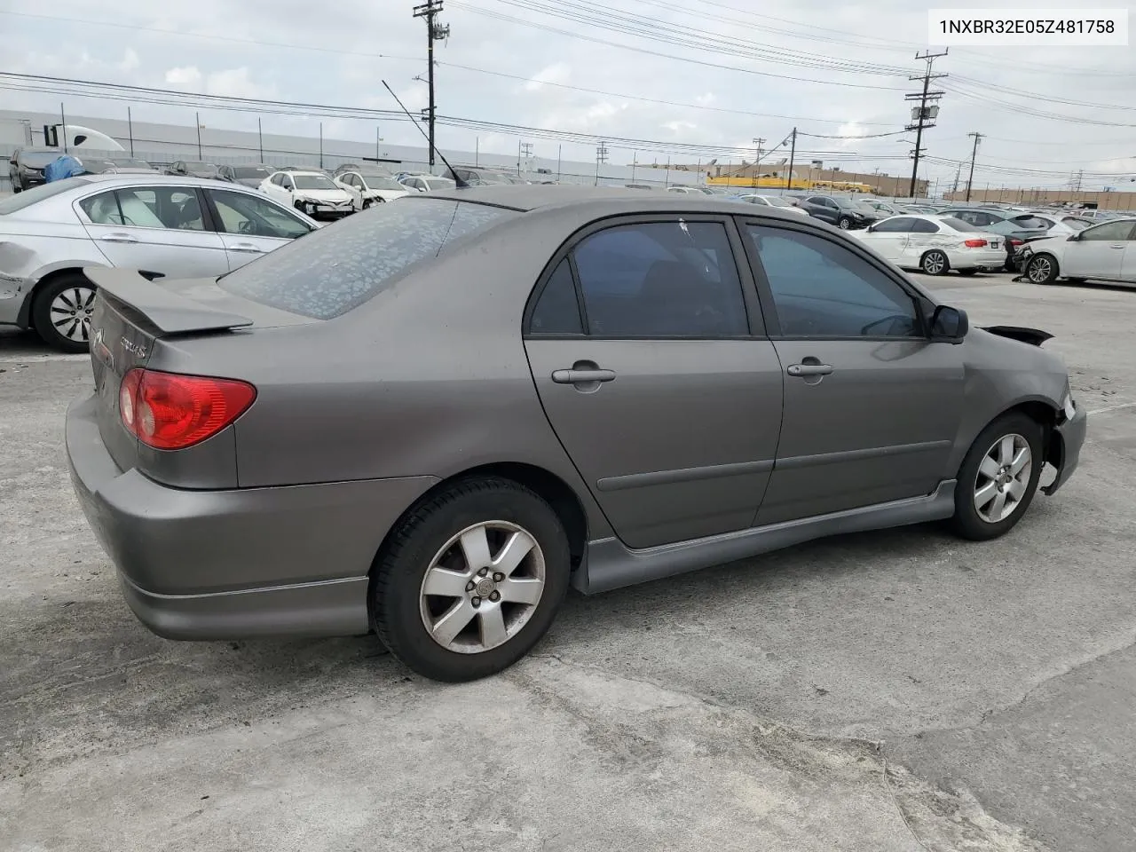 2005 Toyota Corolla Ce VIN: 1NXBR32E05Z481758 Lot: 72390834