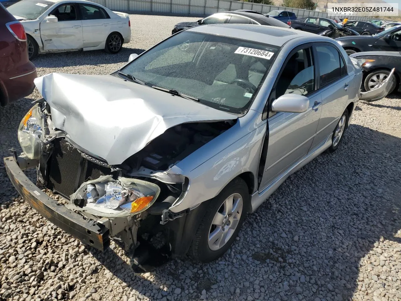 2005 Toyota Corolla Ce VIN: 1NXBR32E05Z481744 Lot: 73120684