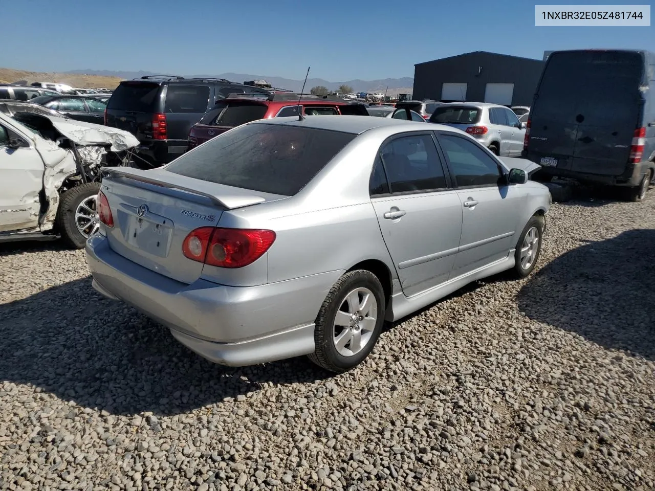 2005 Toyota Corolla Ce VIN: 1NXBR32E05Z481744 Lot: 73120684