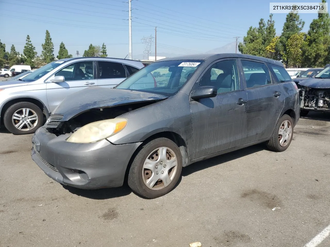 2005 Toyota Corolla Matrix Xr VIN: 2T1KR32EX5C384715 Lot: 73175084