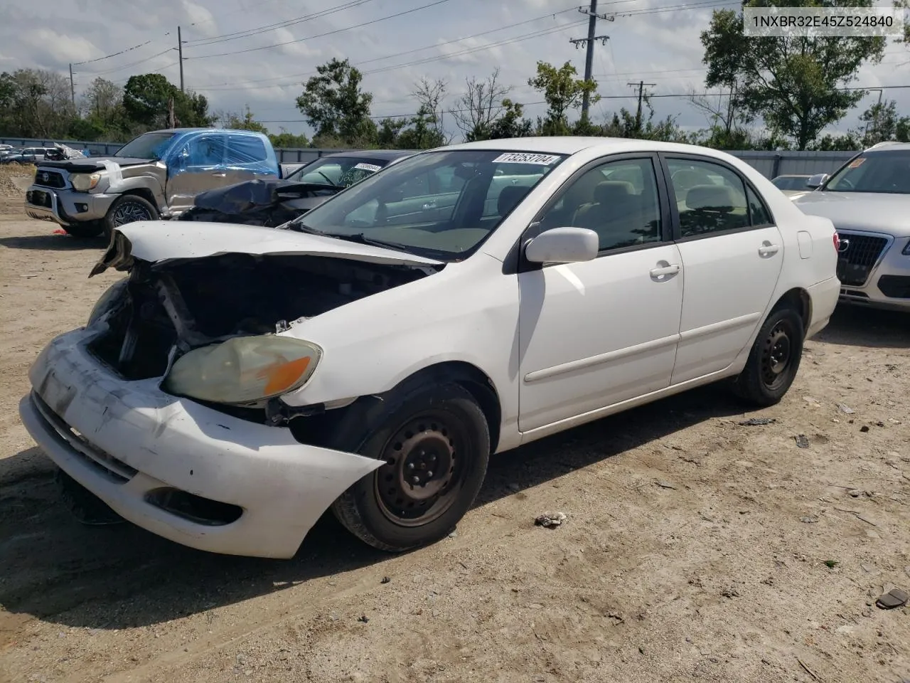 2005 Toyota Corolla Ce VIN: 1NXBR32E45Z524840 Lot: 73253704