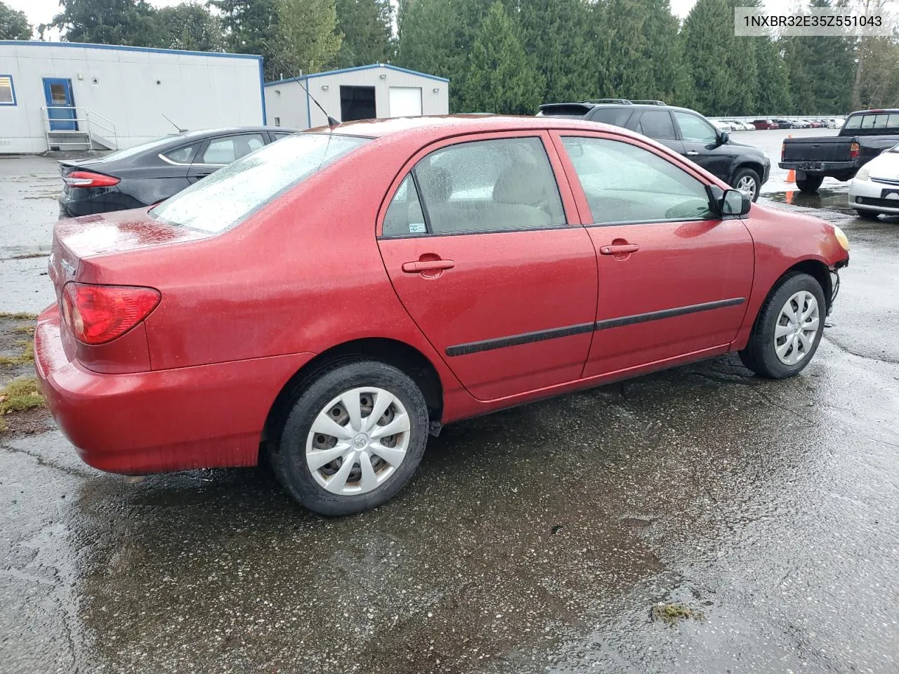 2005 Toyota Corolla Ce VIN: 1NXBR32E35Z551043 Lot: 73382554