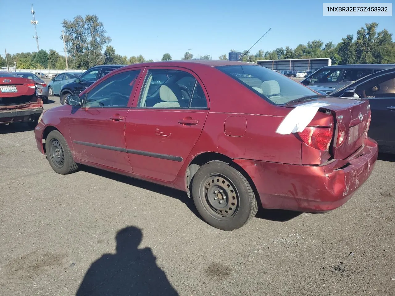 2005 Toyota Corolla Ce VIN: 1NXBR32E75Z458932 Lot: 73587984