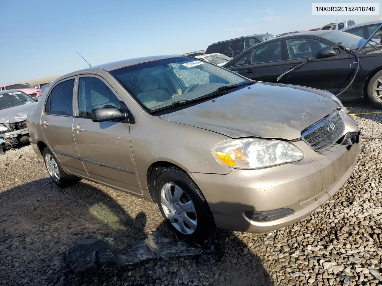 2005 Toyota Corolla Ce VIN: 1NXBR32E15Z418748 Lot: 74749514