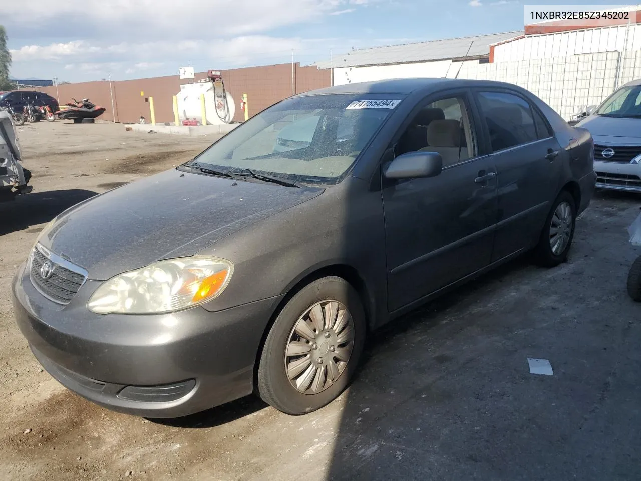 2005 Toyota Corolla Ce VIN: 1NXBR32E85Z345202 Lot: 74755494