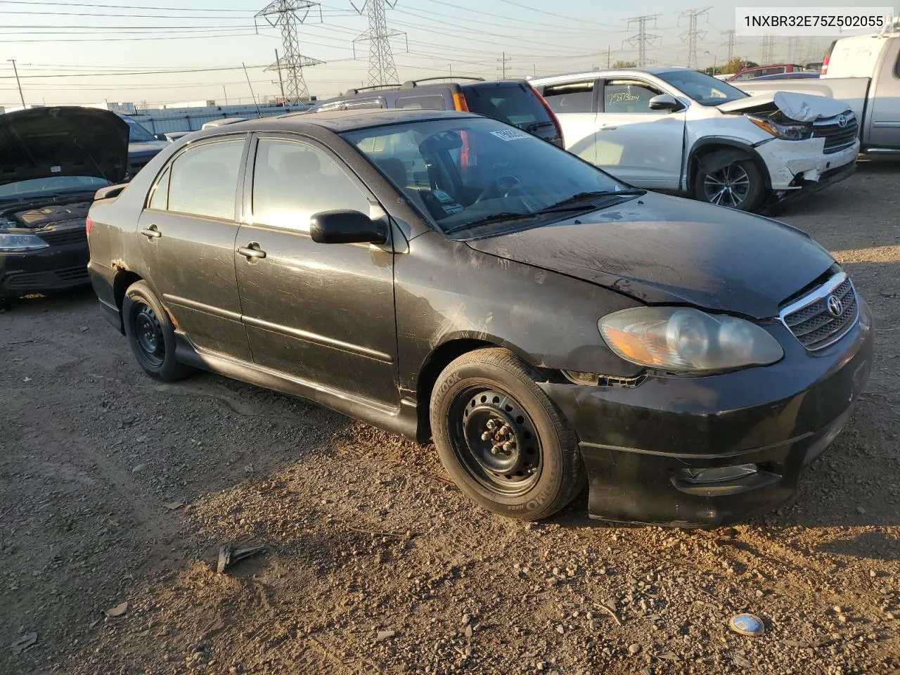 2005 Toyota Corolla Ce VIN: 1NXBR32E75Z502055 Lot: 75082874