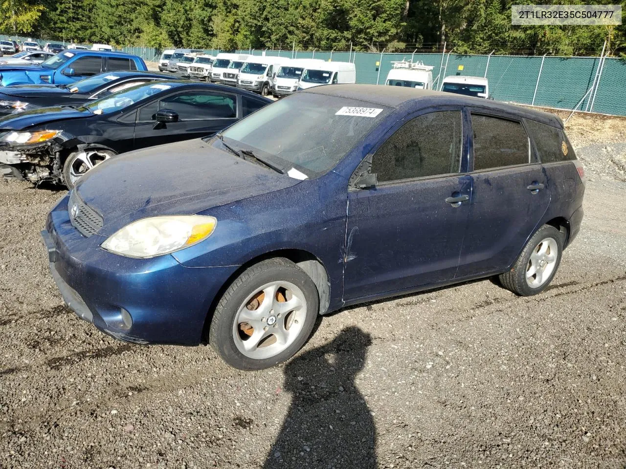 2005 Toyota Corolla Matrix Base VIN: 2T1LR32E35C504777 Lot: 75368974