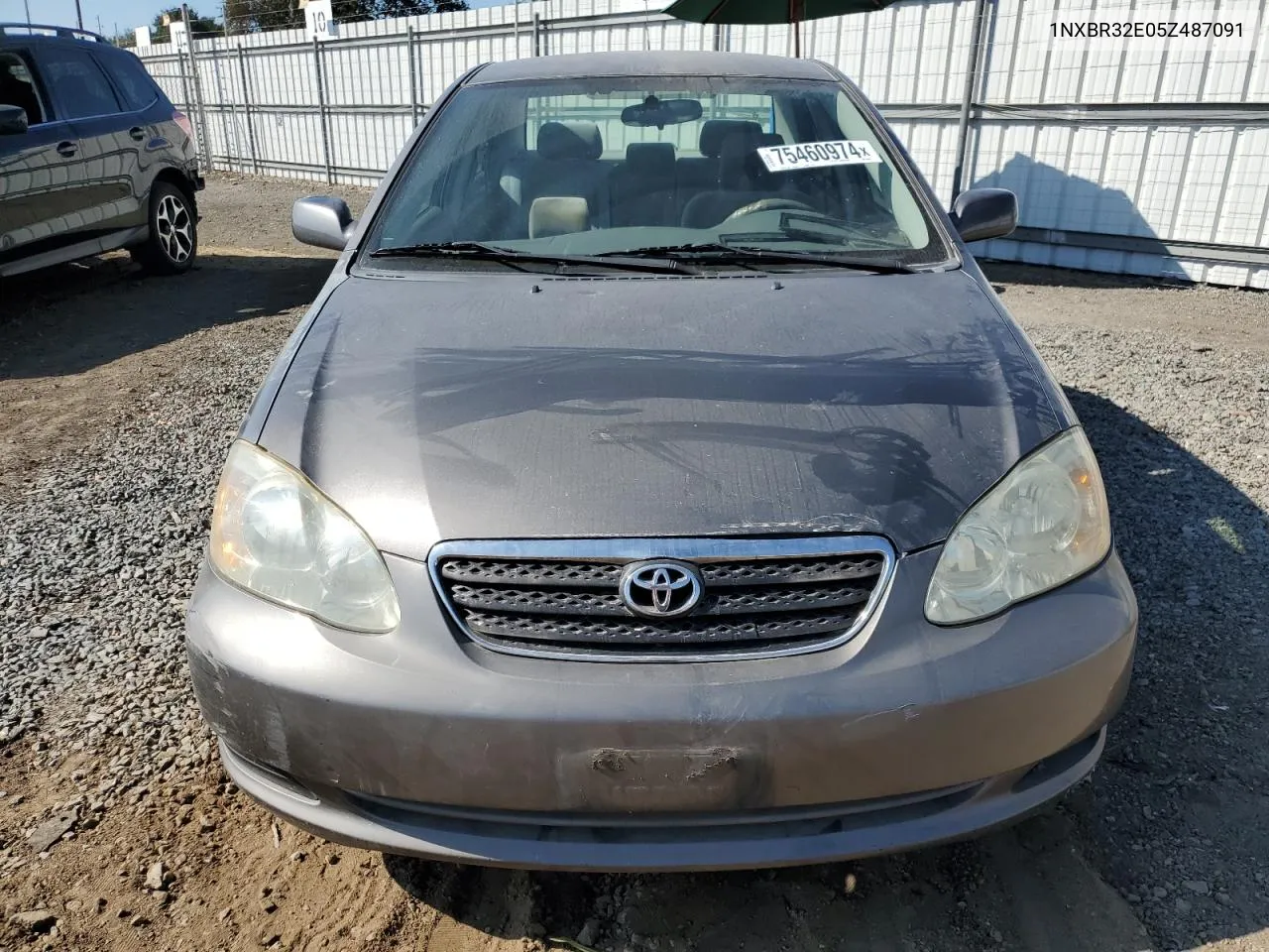 2005 Toyota Corolla Ce VIN: 1NXBR32E05Z487091 Lot: 75460974