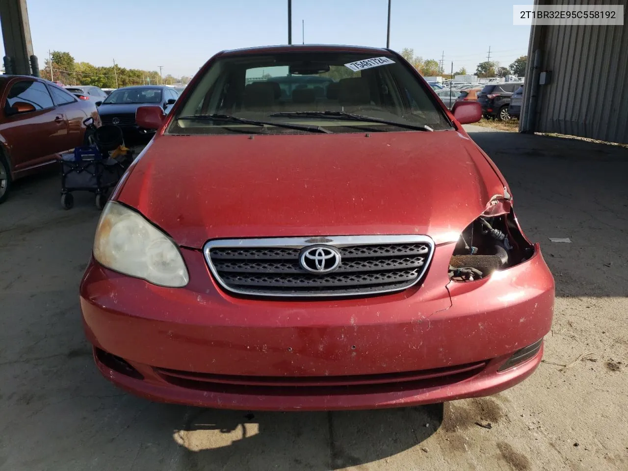 2005 Toyota Corolla Ce VIN: 2T1BR32E95C558192 Lot: 75481724