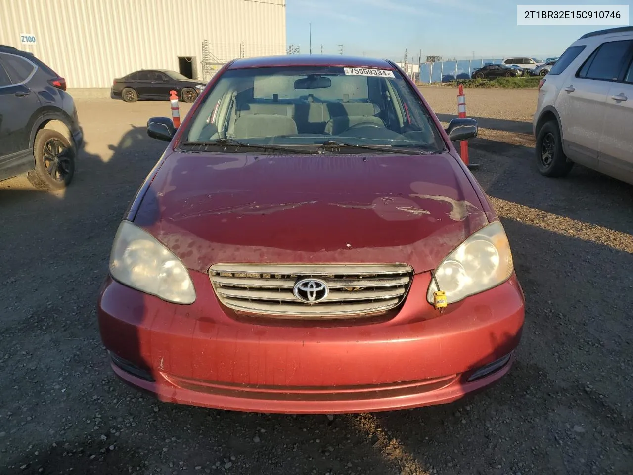 2005 Toyota Corolla Ce VIN: 2T1BR32E15C910746 Lot: 75559334