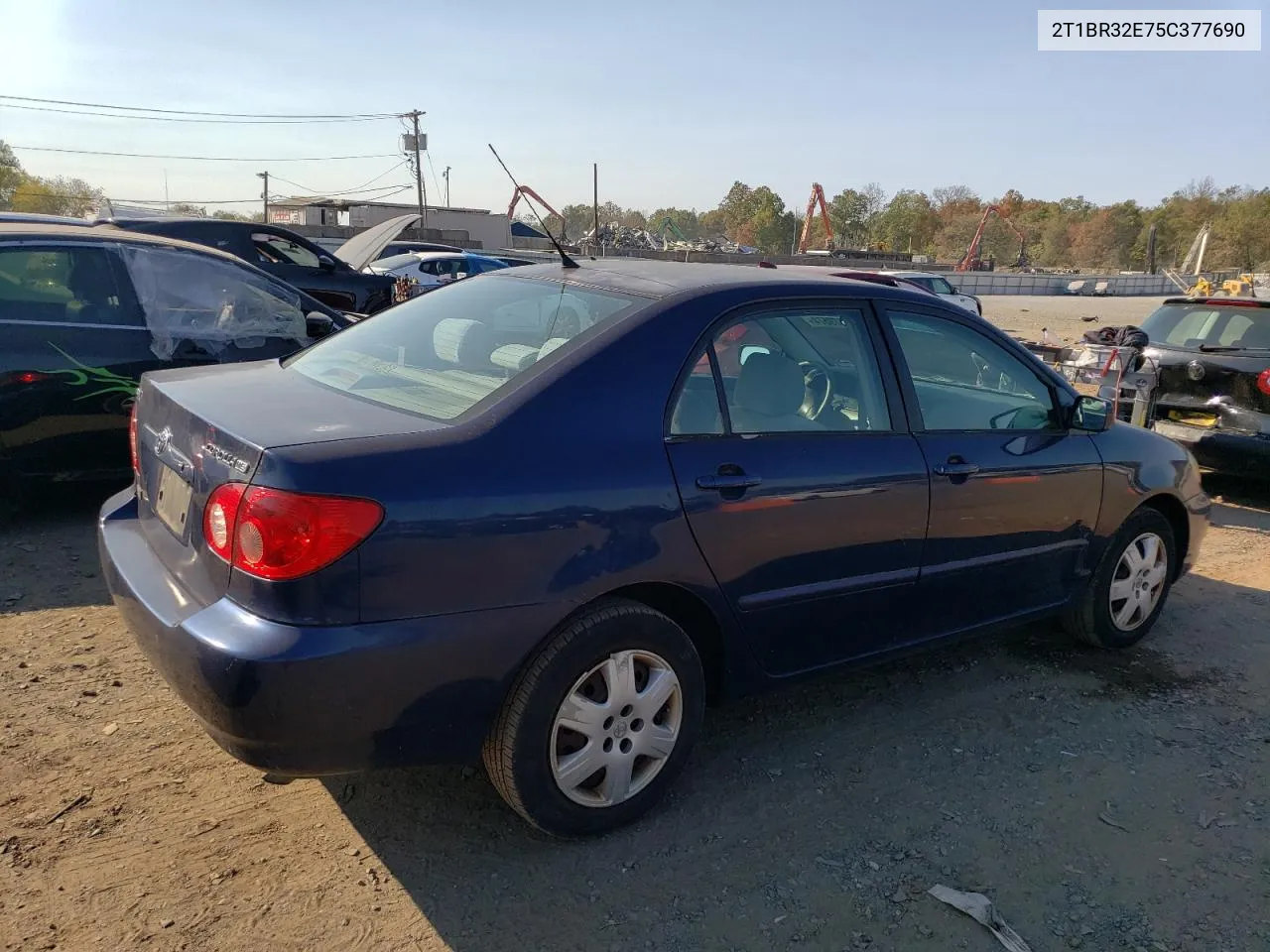 2005 Toyota Corolla Ce VIN: 2T1BR32E75C377690 Lot: 75679574