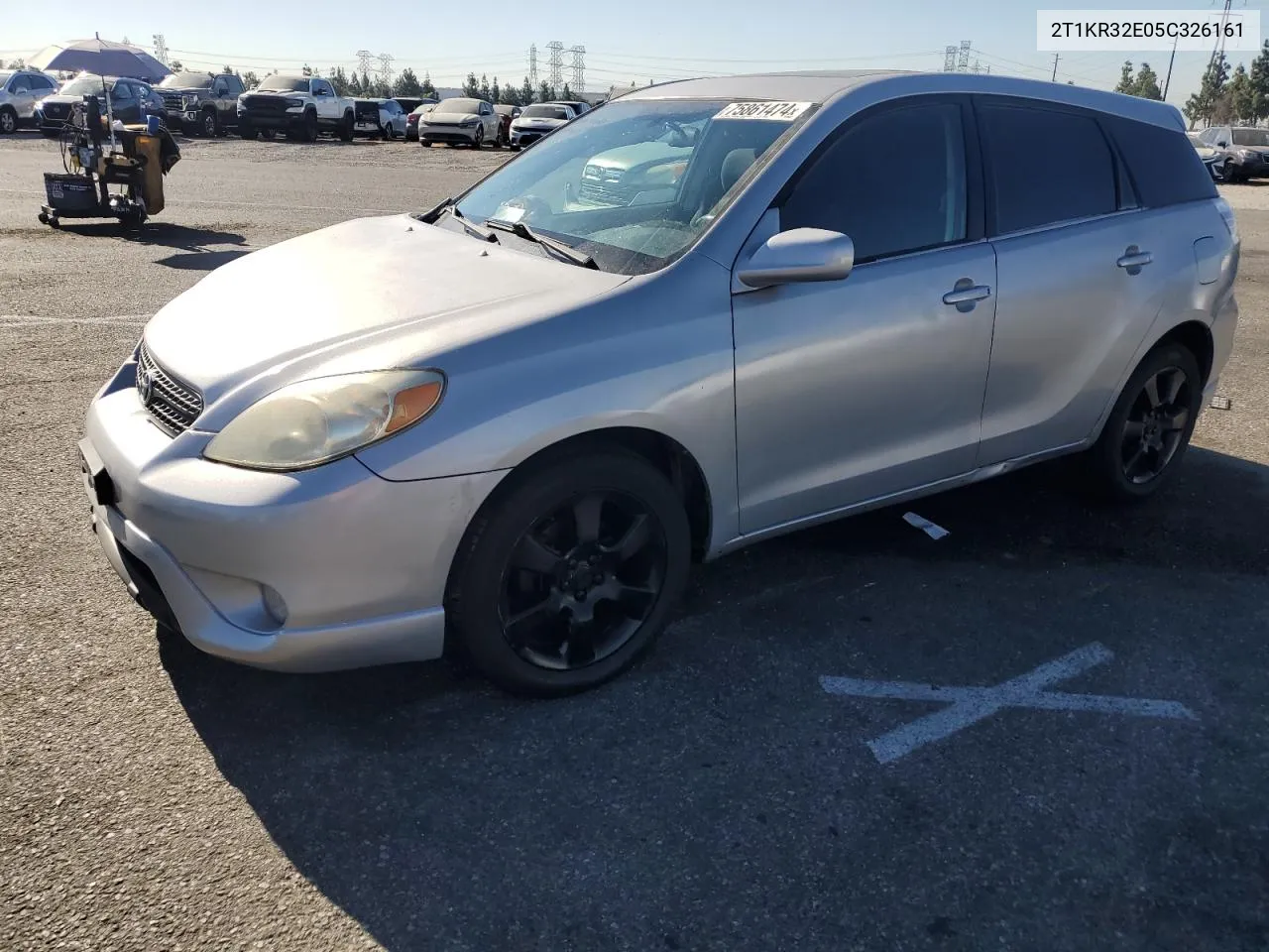 2005 Toyota Corolla Matrix Xr VIN: 2T1KR32E05C326161 Lot: 75861474