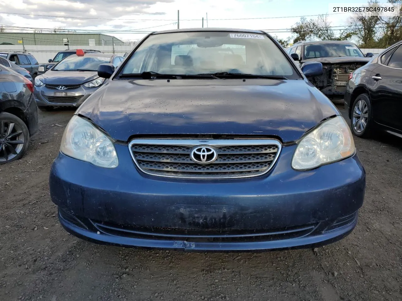 2005 Toyota Corolla Ce VIN: 2T1BR32E75C497845 Lot: 76007154