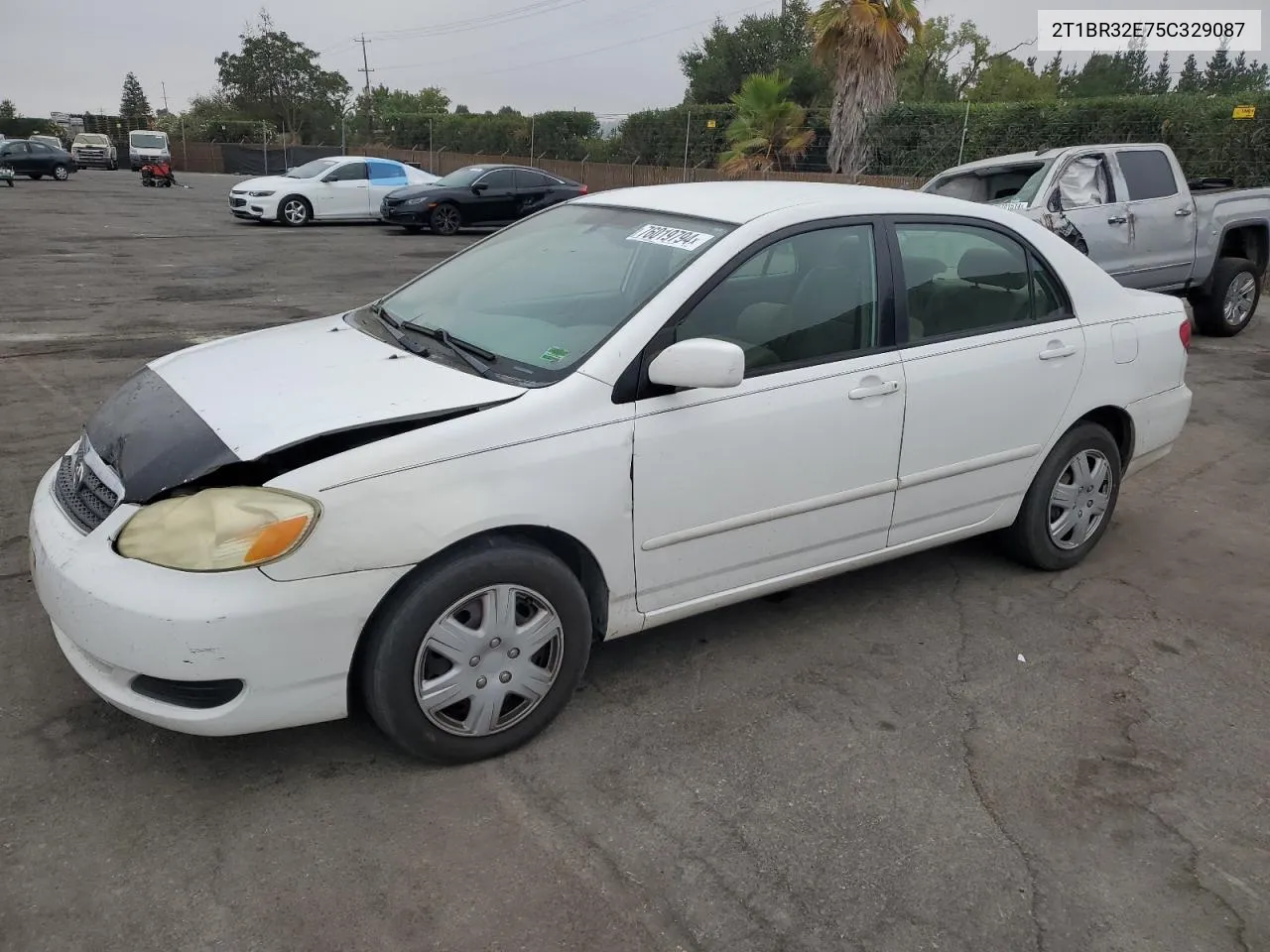 2005 Toyota Corolla Ce VIN: 2T1BR32E75C329087 Lot: 76019794