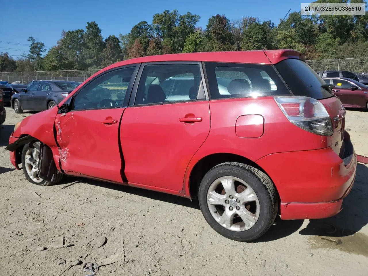 2005 Toyota Corolla Matrix Xr VIN: 2T1KR32E95C336610 Lot: 76023064