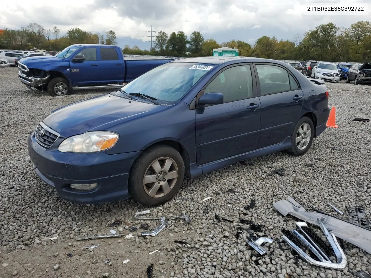 2005 Toyota Corolla Ce VIN: 2T1BR32E35C392722 Lot: 76260884