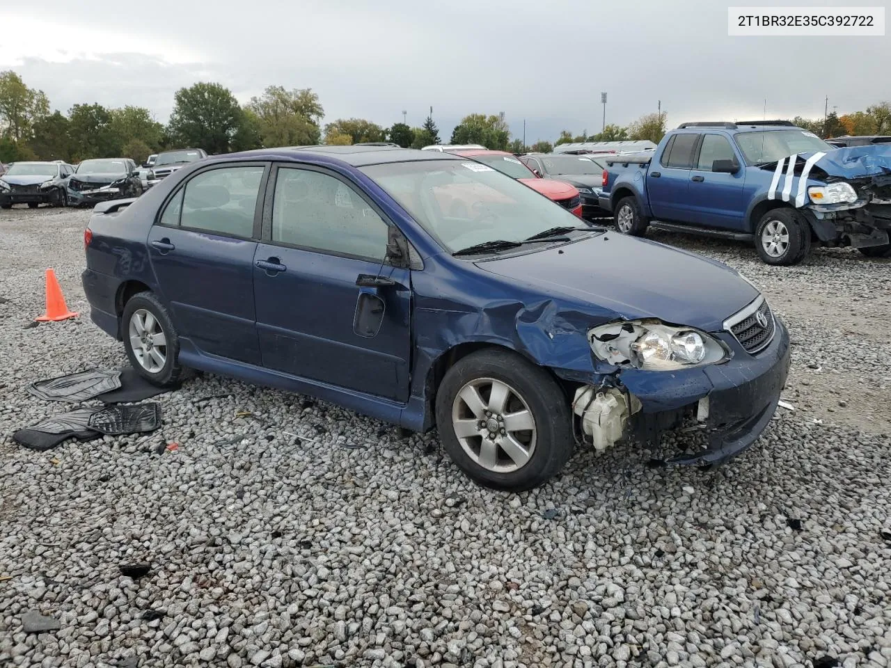 2005 Toyota Corolla Ce VIN: 2T1BR32E35C392722 Lot: 76260884