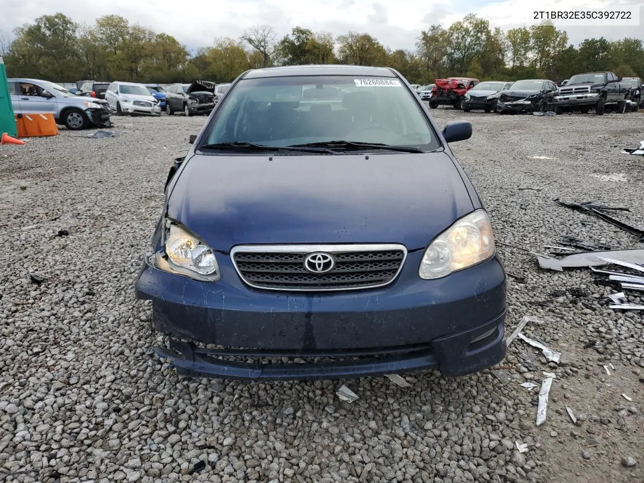 2005 Toyota Corolla Ce VIN: 2T1BR32E35C392722 Lot: 76260884