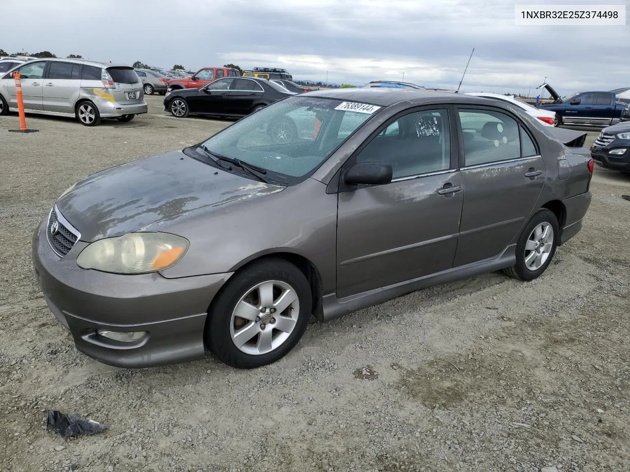 2005 Toyota Corolla Ce VIN: 1NXBR32E25Z374498 Lot: 76389144