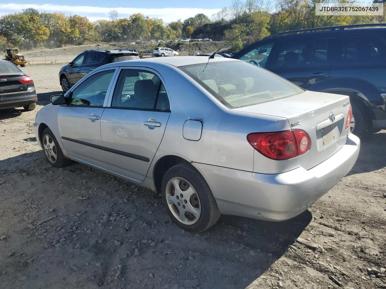 2005 Toyota Corolla Ce VIN: JTDBR32E752067439 Lot: 76447184