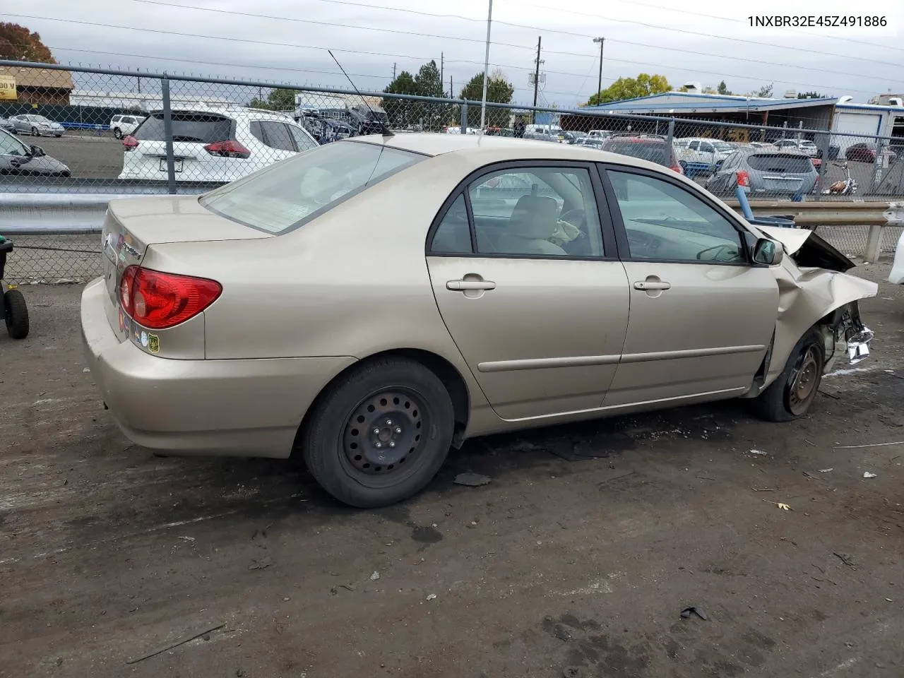 2005 Toyota Corolla Ce VIN: 1NXBR32E45Z491886 Lot: 77014084