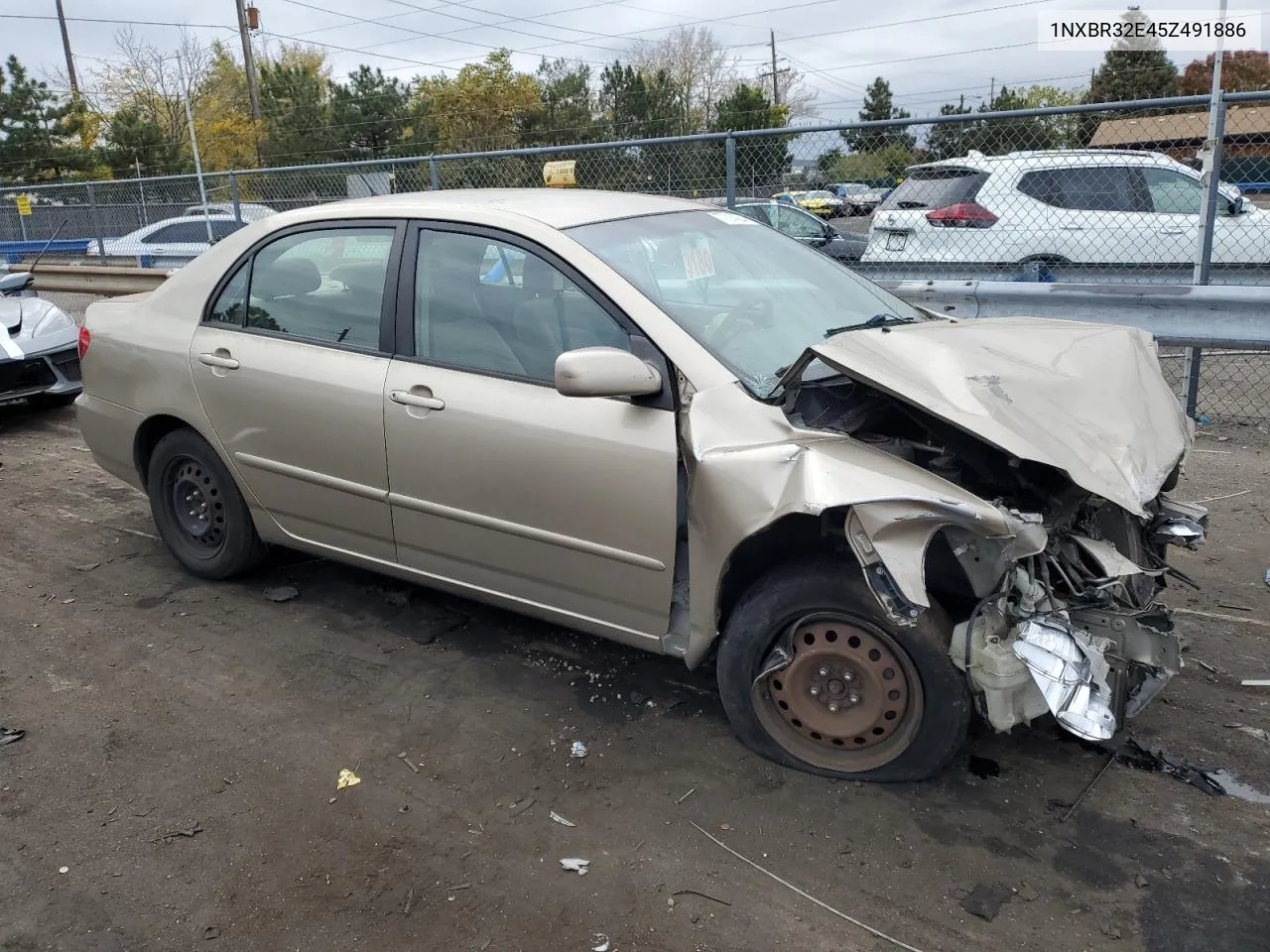 2005 Toyota Corolla Ce VIN: 1NXBR32E45Z491886 Lot: 77014084