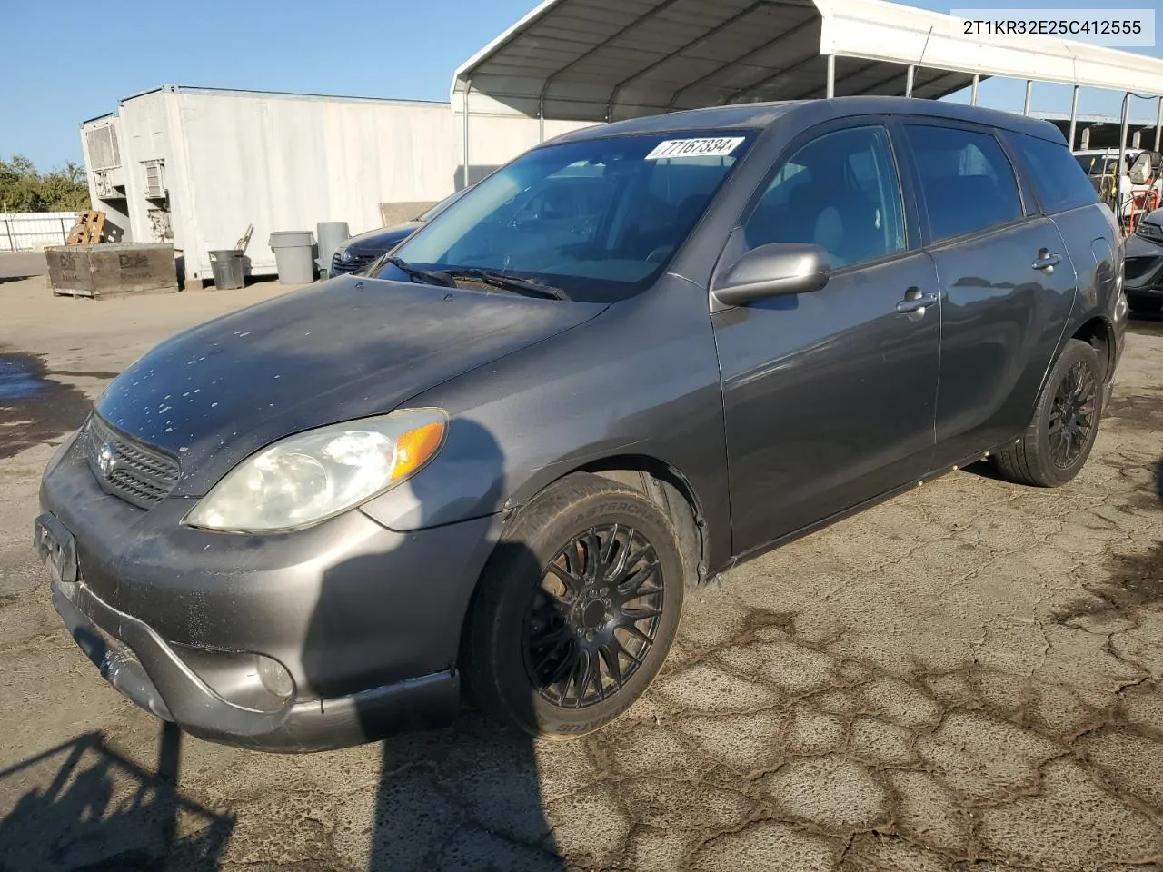 2005 Toyota Corolla Matrix Xr VIN: 2T1KR32E25C412555 Lot: 77167334