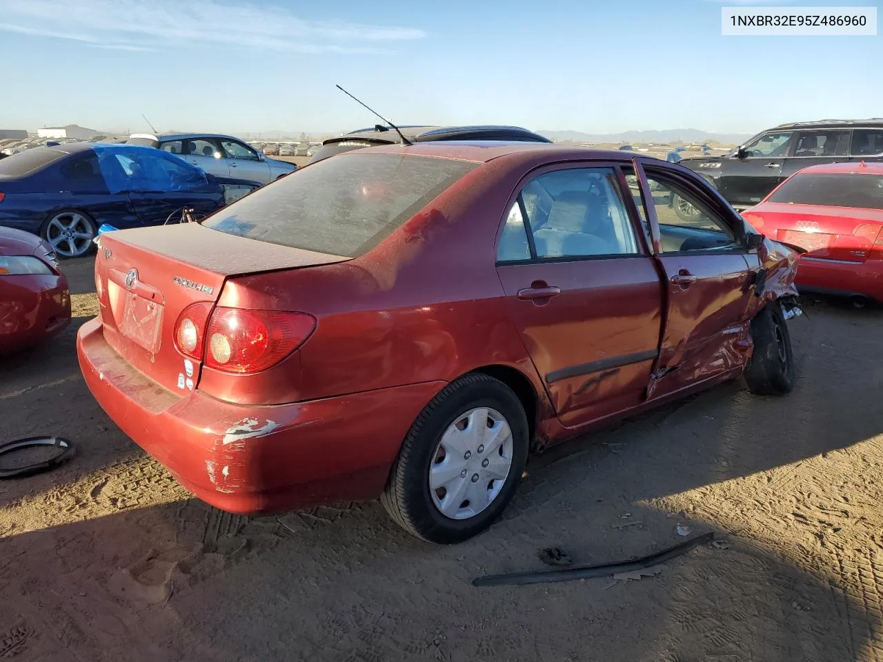 2005 Toyota Corolla Ce VIN: 1NXBR32E95Z486960 Lot: 77461544