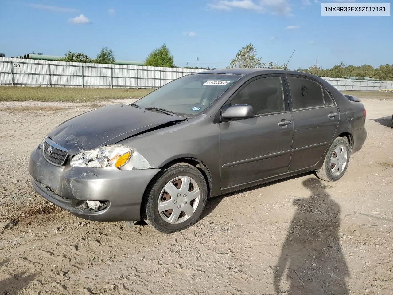 2005 Toyota Corolla Ce VIN: 1NXBR32EX5Z517181 Lot: 77860264