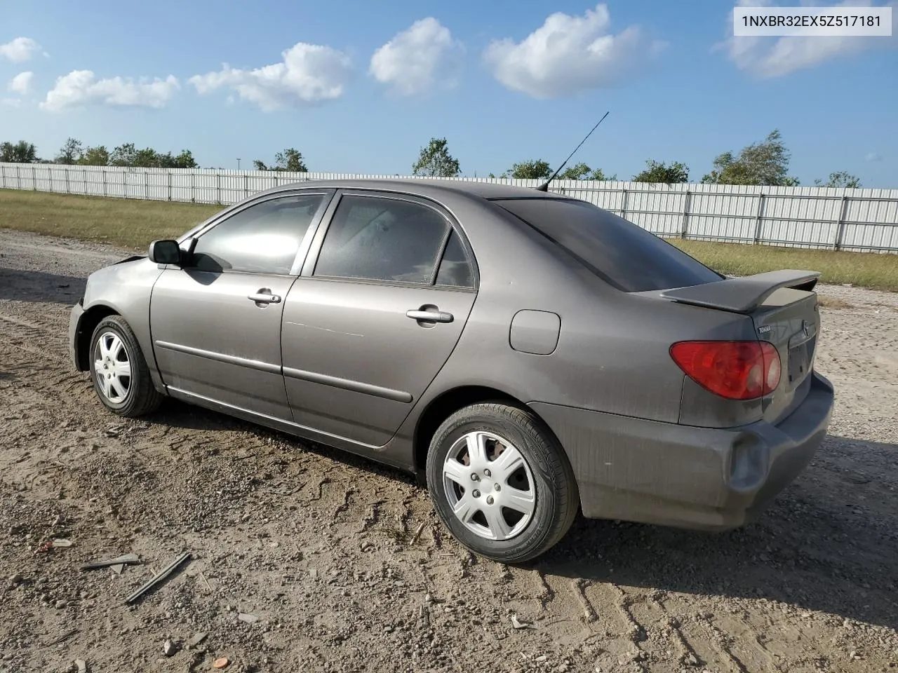 2005 Toyota Corolla Ce VIN: 1NXBR32EX5Z517181 Lot: 77860264