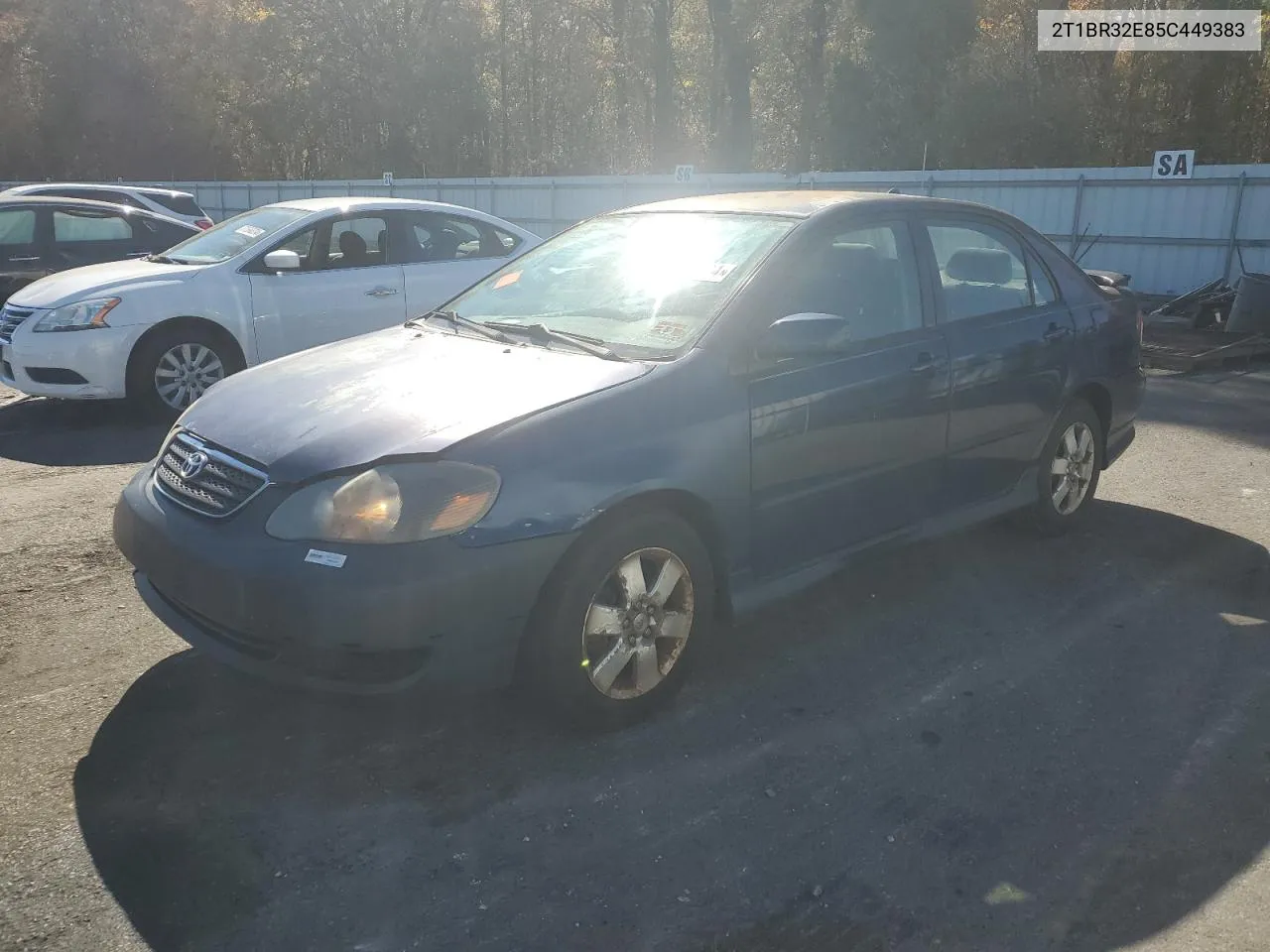 2005 Toyota Corolla Ce VIN: 2T1BR32E85C449383 Lot: 77871124