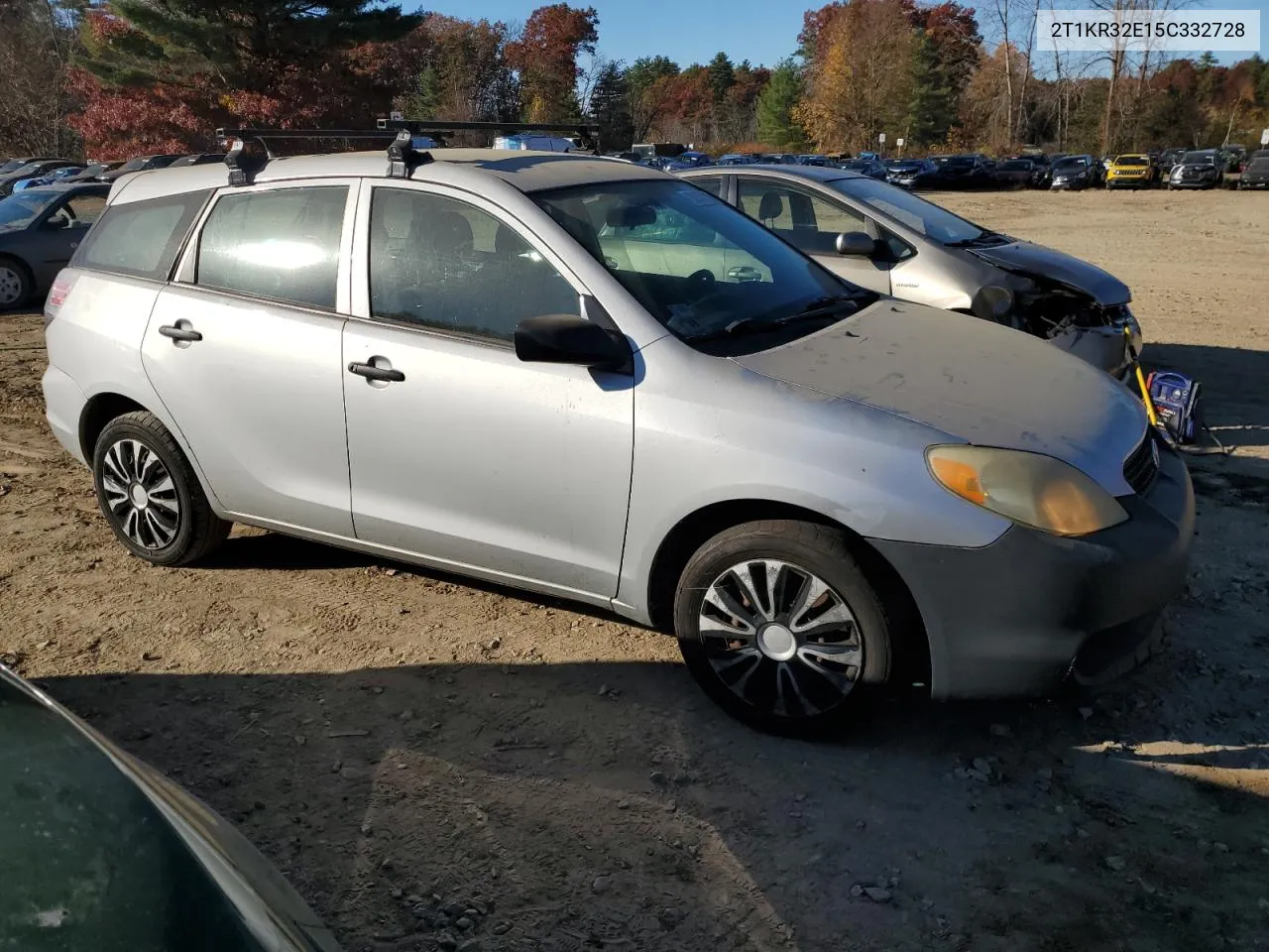 2005 Toyota Corolla Matrix Xr VIN: 2T1KR32E15C332728 Lot: 78002504