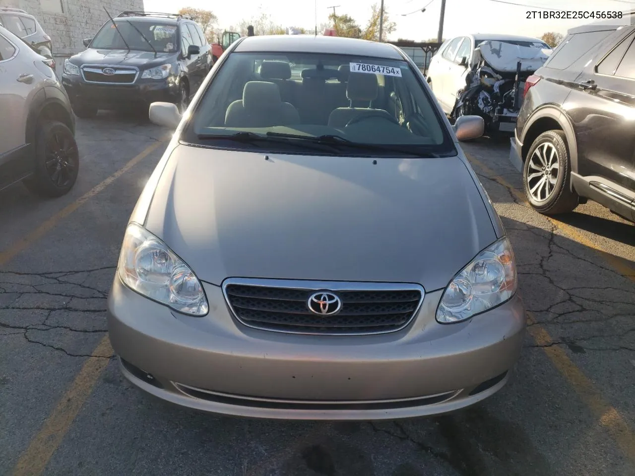 2005 Toyota Corolla Ce VIN: 2T1BR32E25C456538 Lot: 78064754