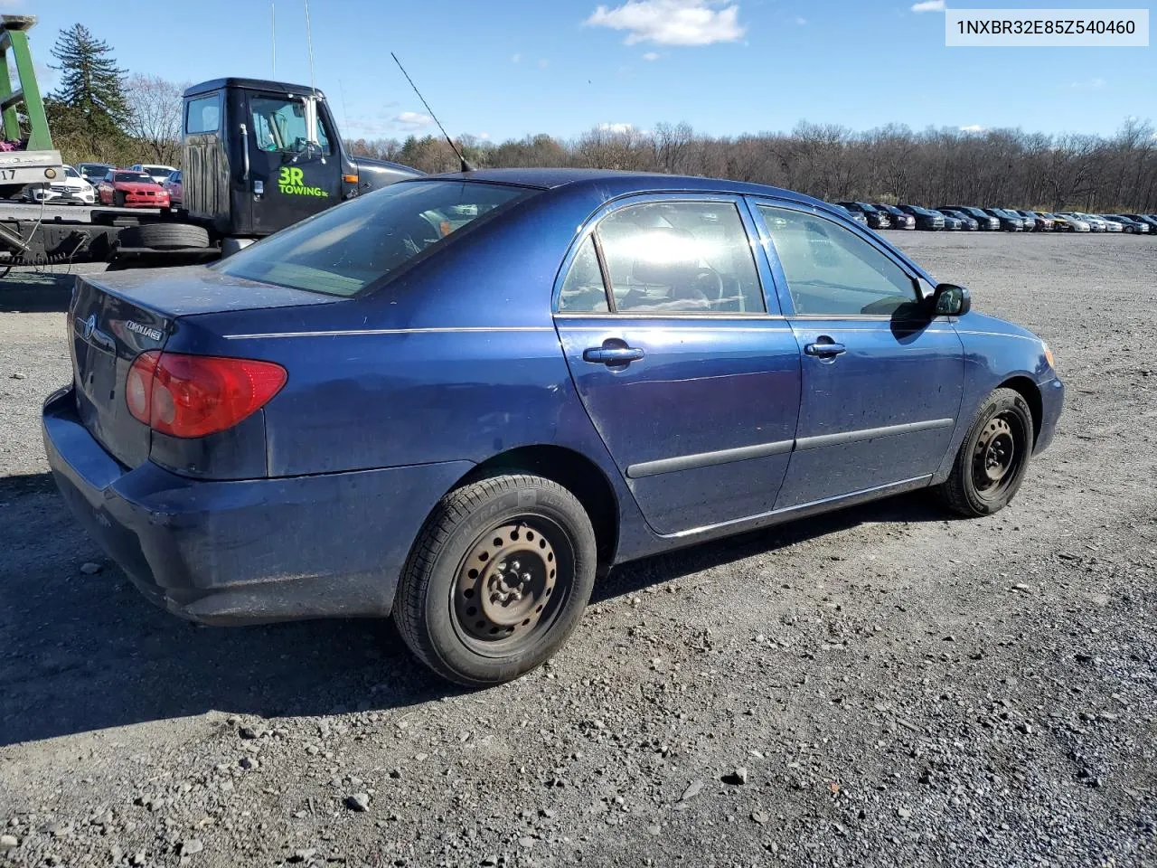 2005 Toyota Corolla Ce VIN: 1NXBR32E85Z540460 Lot: 78163904