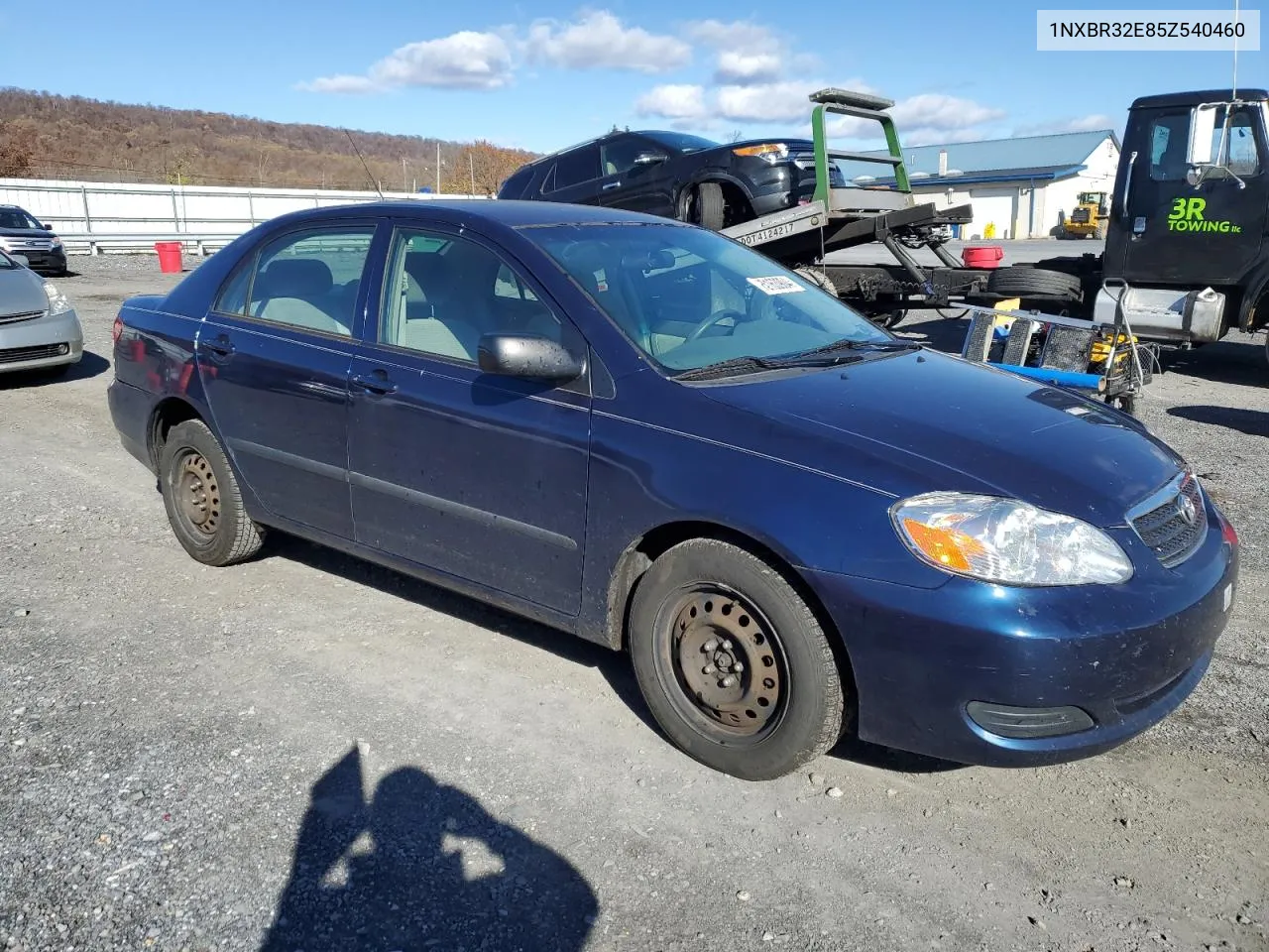 2005 Toyota Corolla Ce VIN: 1NXBR32E85Z540460 Lot: 78163904