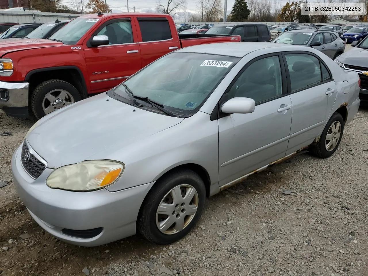 2005 Toyota Corolla Ce VIN: 2T1BR32E05C342263 Lot: 78370254