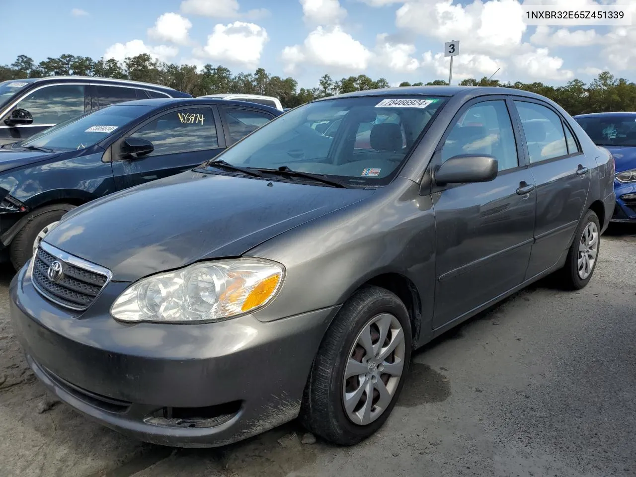 2005 Toyota Corolla Ce VIN: 1NXBR32E65Z451339 Lot: 78466924