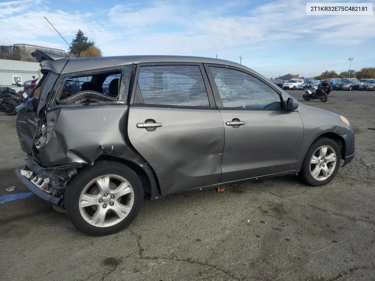 2005 Toyota Corolla Matrix Xr VIN: 2T1KR32E75C482181 Lot: 78474924