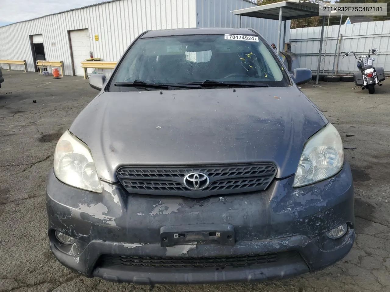 2005 Toyota Corolla Matrix Xr VIN: 2T1KR32E75C482181 Lot: 78474924