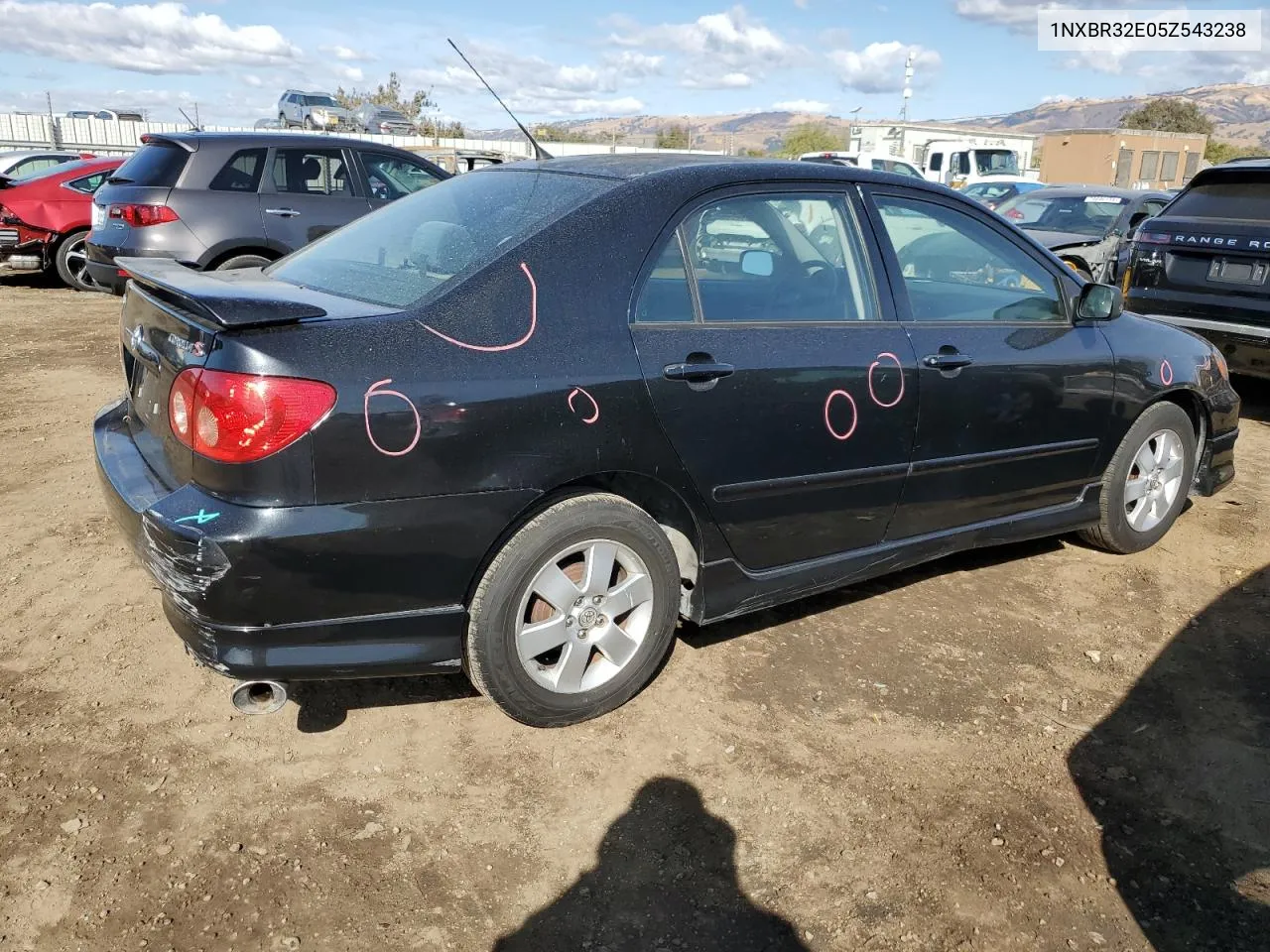 2005 Toyota Corolla Ce VIN: 1NXBR32E05Z543238 Lot: 78740114