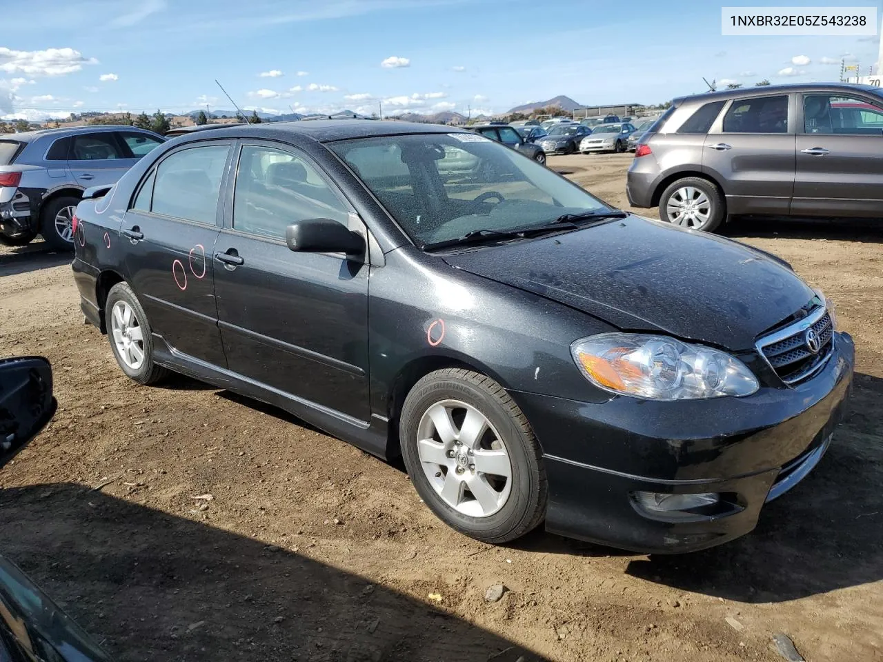 2005 Toyota Corolla Ce VIN: 1NXBR32E05Z543238 Lot: 78740114