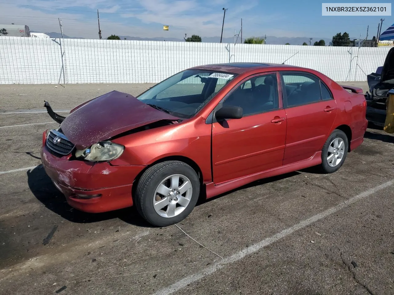 2005 Toyota Corolla Ce VIN: 1NXBR32EX5Z362101 Lot: 78884404