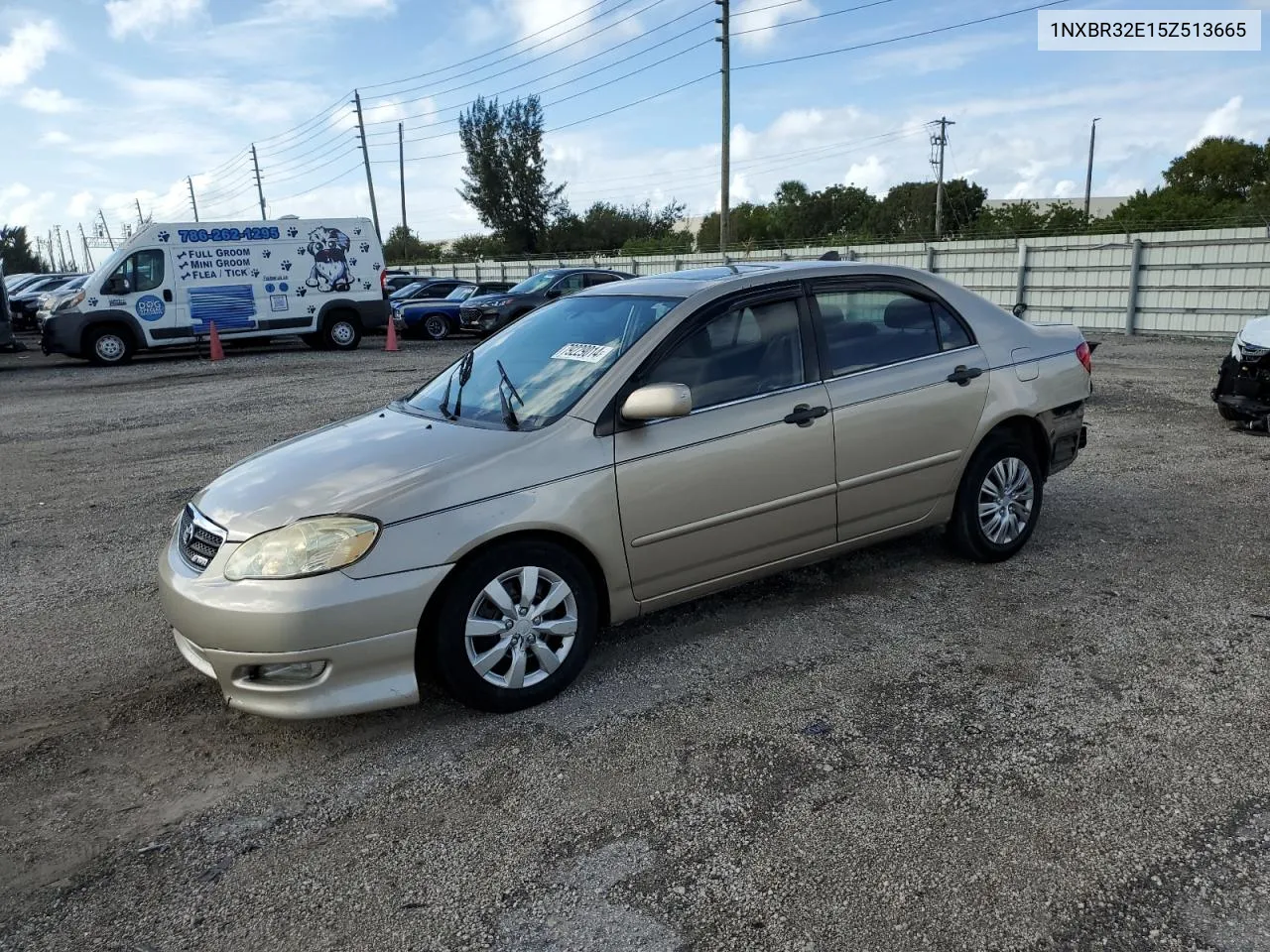 2005 Toyota Corolla Ce VIN: 1NXBR32E15Z513665 Lot: 79229014