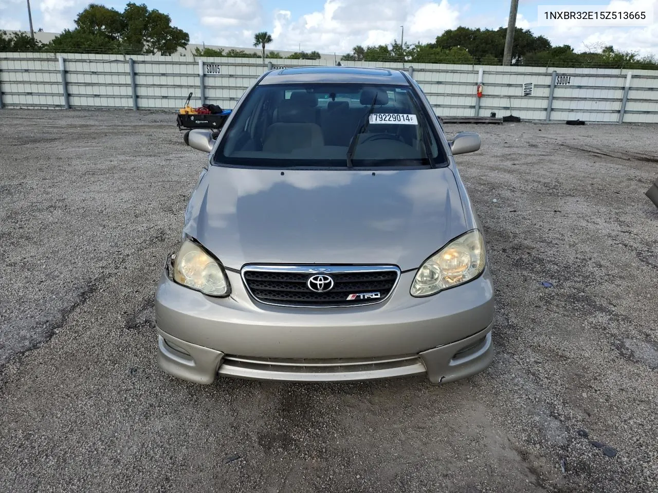 2005 Toyota Corolla Ce VIN: 1NXBR32E15Z513665 Lot: 79229014