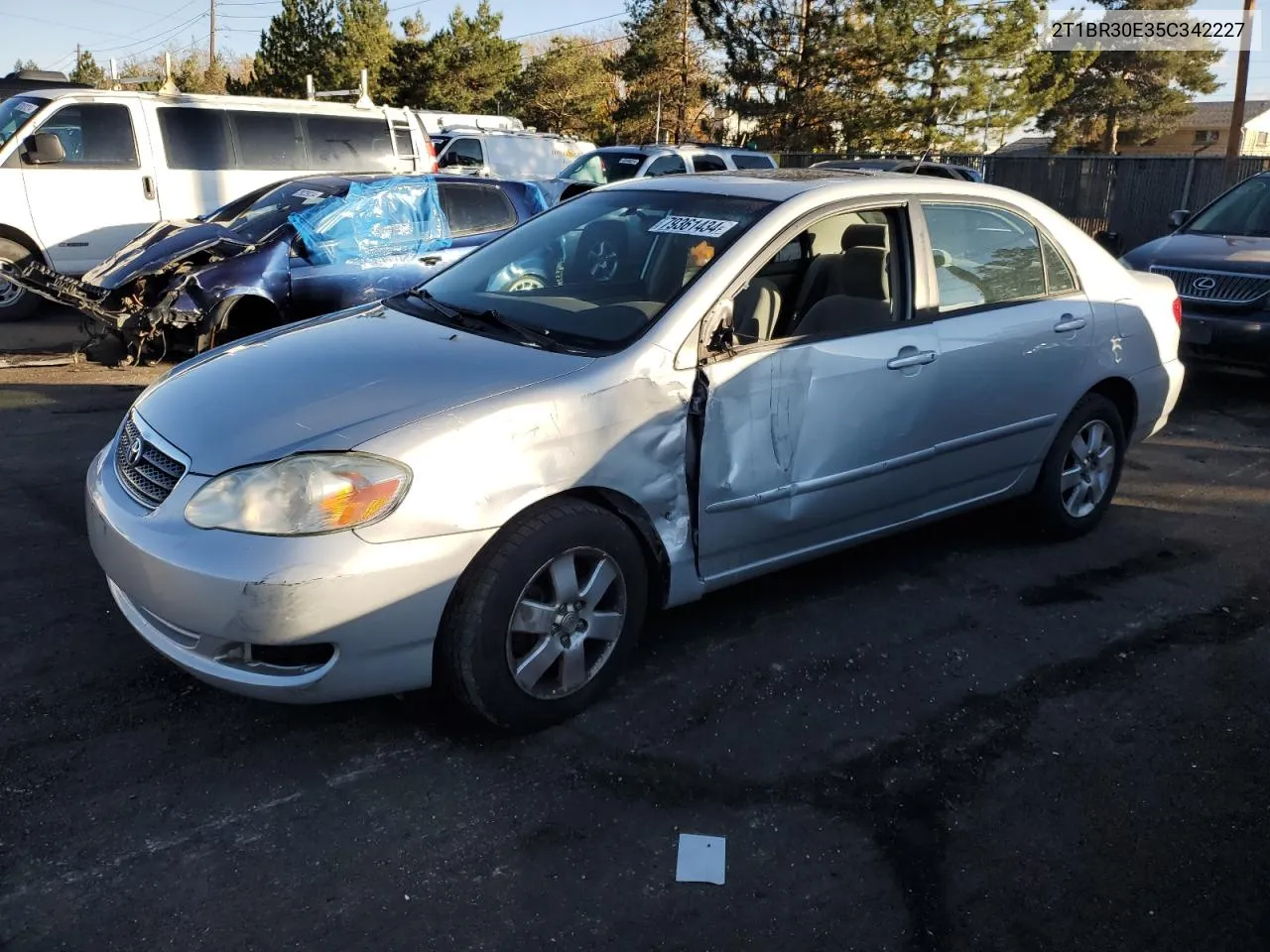 2005 Toyota Corolla Ce VIN: 2T1BR30E35C342227 Lot: 79361434