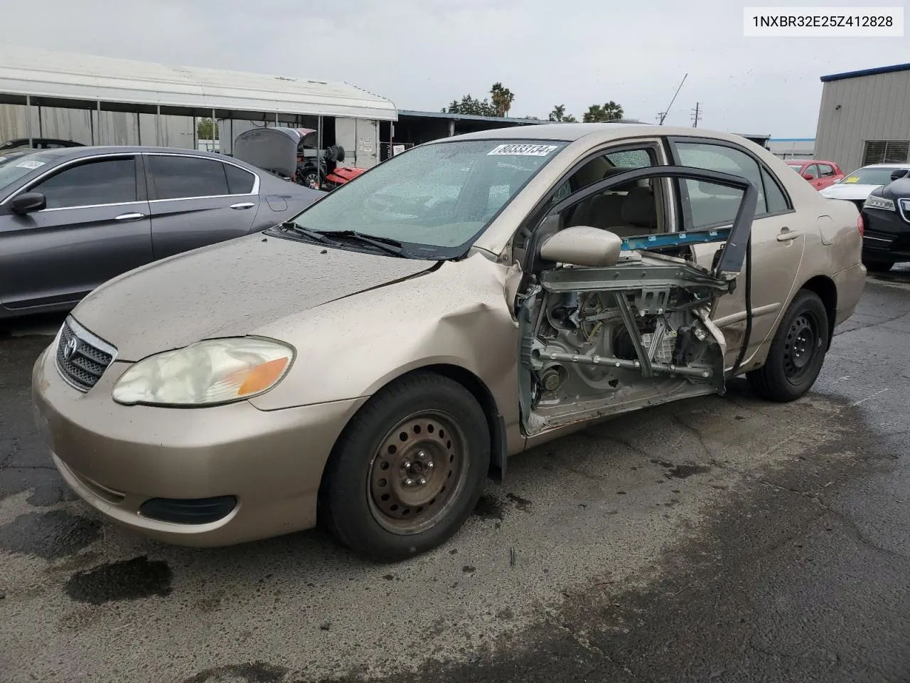 2005 Toyota Corolla Ce VIN: 1NXBR32E25Z412828 Lot: 80333134