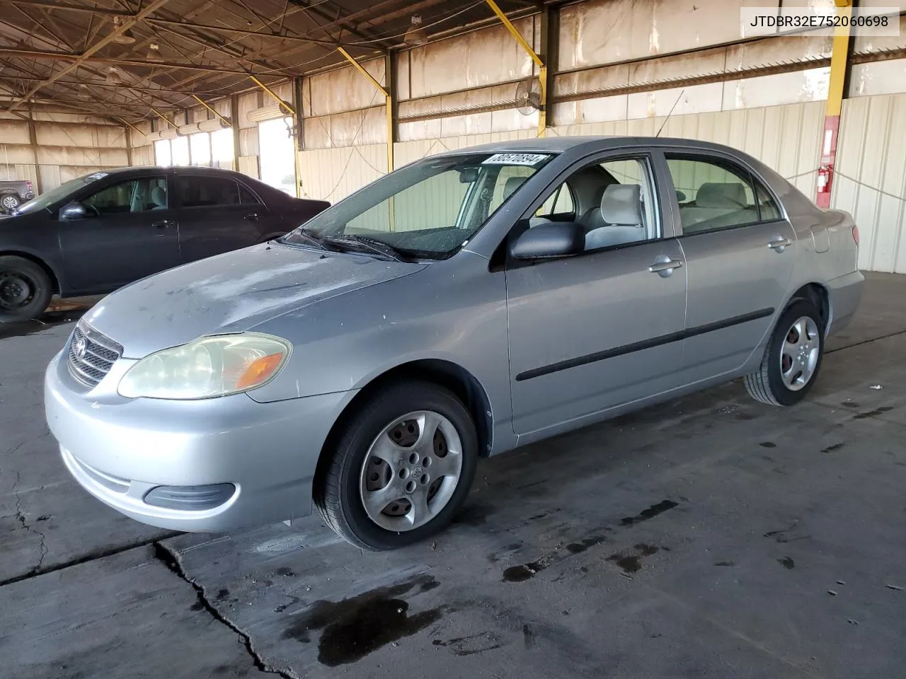 2005 Toyota Corolla Ce VIN: JTDBR32E752060698 Lot: 80570894