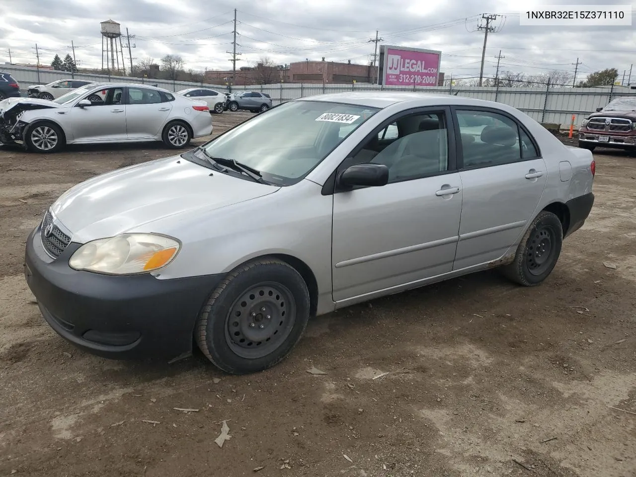 2005 Toyota Corolla Ce VIN: 1NXBR32E15Z371110 Lot: 80821834